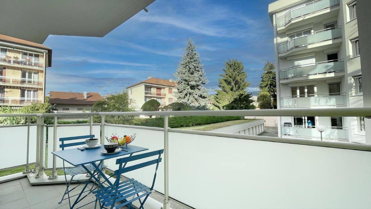 HOMEY WOOD - New - Appartement avec une chambre - Parking privé gratuit - Balcon privé - A 5 min de la gare pour rejoindre Genève Annemasse Esterno foto